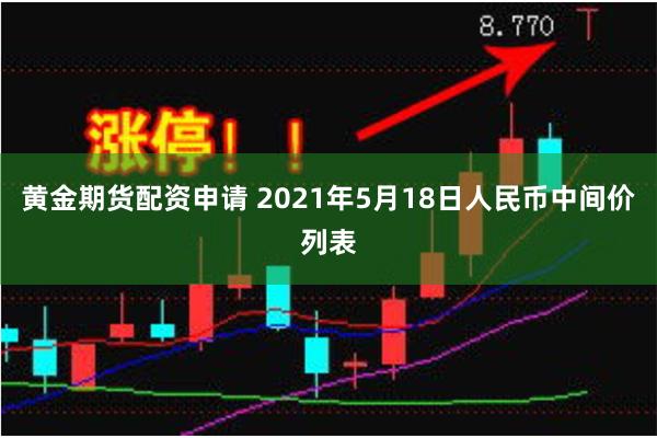 黄金期货配资申请 2021年5月18日人民币中间价列表