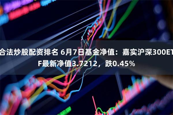 合法炒股配资排名 6月7日基金净值：嘉实沪深300ETF最新净值3.7212，跌0.45%